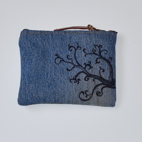 Cosmetics bag pouch clutch organizer floral design - Picture 1 of 4